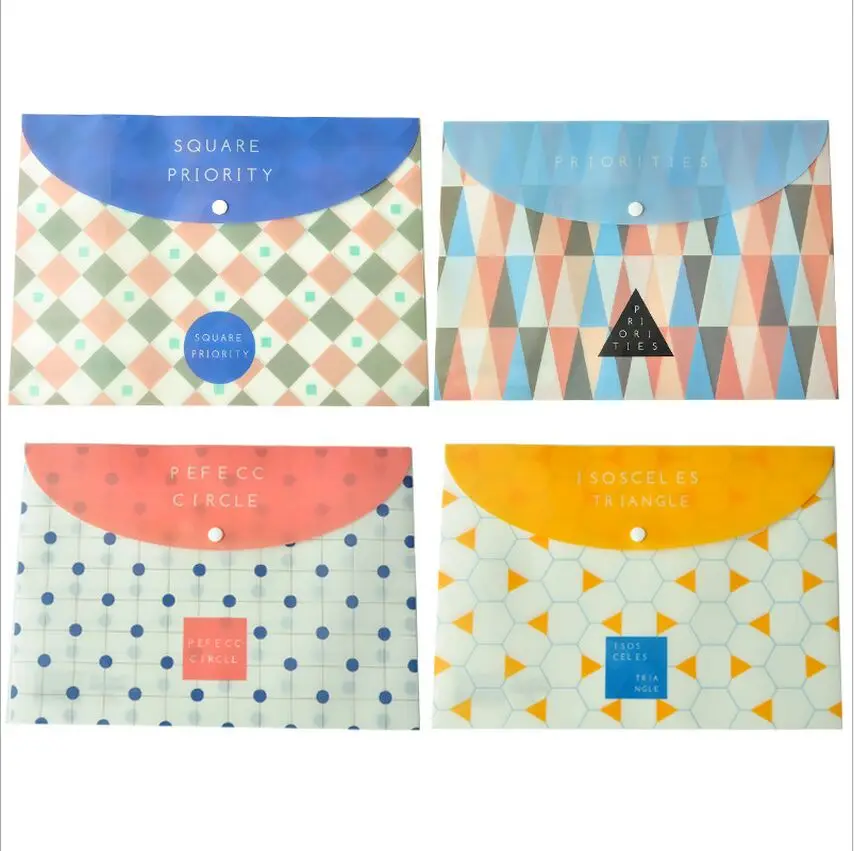 Square Priority Circle Triangle Geometry PVC A4 File Bag Snap Document Bag A4 File Folder Stationery Storage Filing Production
Square Priority Circle Triangle Geometry PVC A4 File Bag Snap Document Bag A4 File Folder Stationery Storage Filing Production