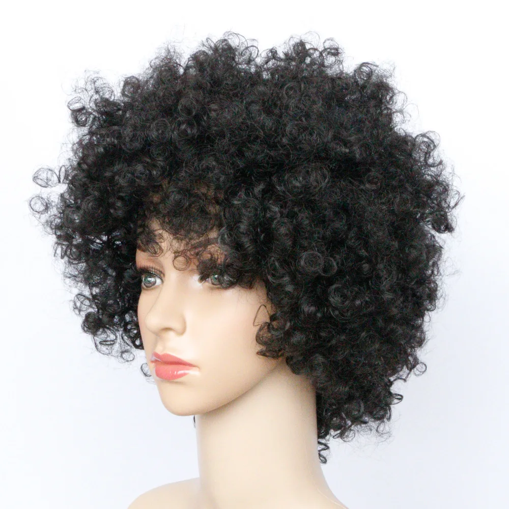 Soloowigs Bouncy Curly Natural Black Full Lace Afro Wigs High Temperature Fiber Short Synthetic Hairpieces for Middle Aged Women
Soloowigs Bouncy Curly Natural Black Full Lace Afro Wigs High Temperature Fiber Short Synthetic Hairpieces for Middle Aged Women