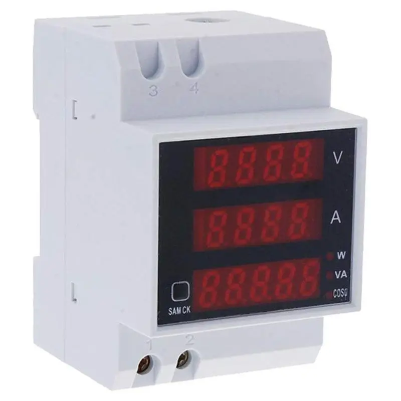 D52-2048 DIN Rail Digital Voltage Current Voltmeter Power Meter Ammeter Ampere Meter Volt Current Panel Tester 0.31inches LED
D52-2048 DIN Rail Digital Voltage Current Voltmeter Power Meter Ammeter Ampere Meter Volt Current Panel Tester 0.31inches LED
