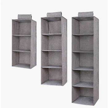 Creative cotton and linen closet hanging organizers foldable Hanging clothes bag home storage baskets
Creative cotton and linen closet hanging organizers foldable Hanging clothes bag home storage baskets