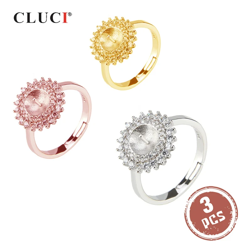 CLUCI 3 шт серебро 925 в форме подсолнуха циркон кольцо для 925 пробы Серебряное регулируемое кольцо для женщин ювелирные изделия SR2041SB
CLUCI 3 шт серебро 925 в форме подсолнуха циркон кольцо для 925 пробы Серебряное регулируемое кольцо для женщин ювелирные изделия SR2041SB