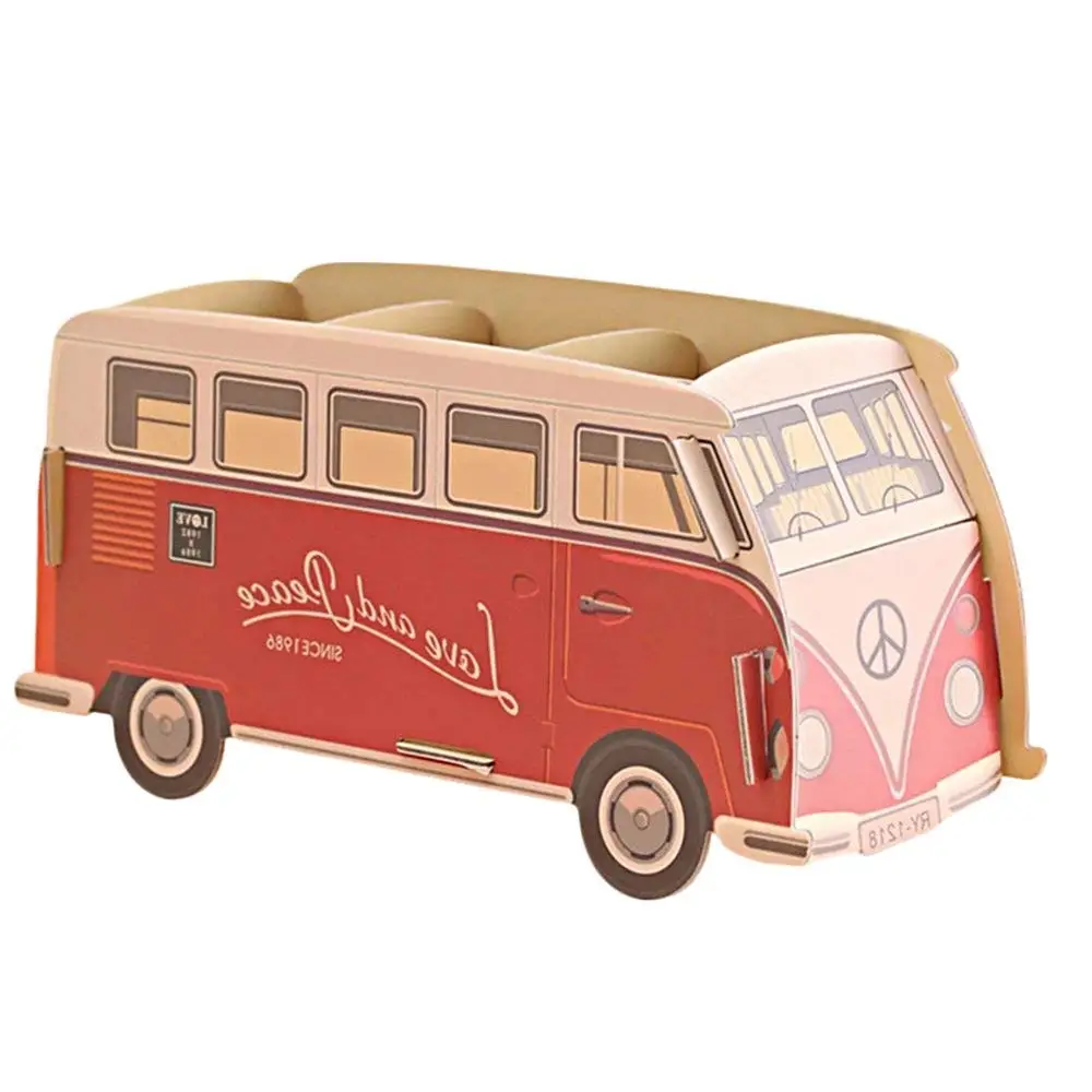 MYLIFEUNIT Paper Cube DIY Red Bus Pen holder Desk Organizer Cardboard Stationery Storage Box for Children's gift
MYLIFEUNIT Paper Cube DIY Red Bus Pen holder Desk Organizer Cardboard Stationery Storage Box for Children's gift