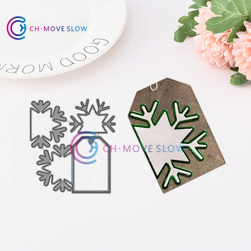 CH Cute Snowflake Gift Tag Stencil Metal Cutting Dies For Scrapbooking Practice Hands-on DIY Album Card
CH Cute Snowflake Gift Tag Stencil Metal Cutting Dies For Scrapbooking Practice Hands-on DIY Album Card