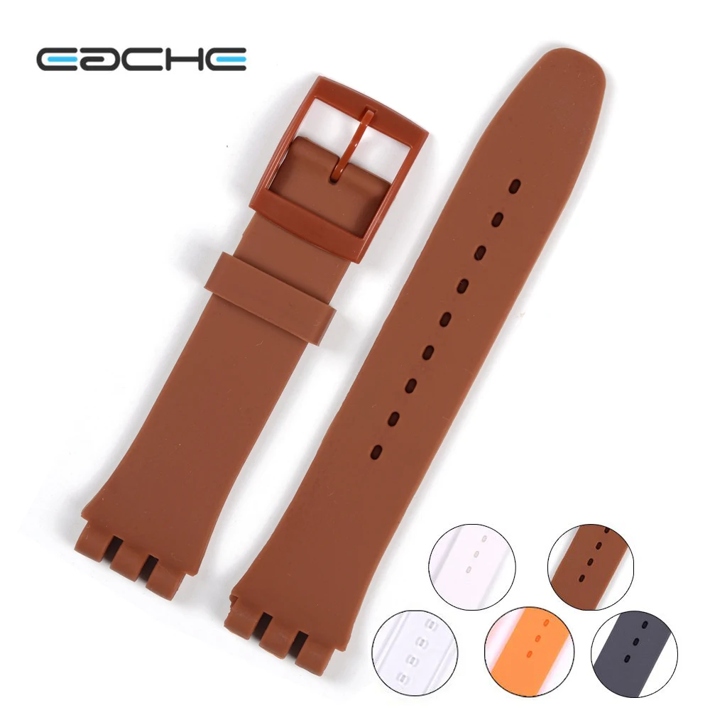 EACHE 17mm 19mm 2pcs Silicone Replacement Watch Band Strap Fit For SWATCH Different Colors For Men or Women
EACHE 17mm 19mm 2pcs Silicone Replacement Watch Band Strap Fit For SWATCH Different Colors For Men or Women