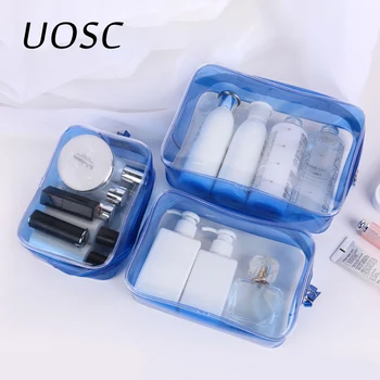 UOSC Travel Clear Makeup Bag Organizer Transparent PVC Beautician Cosmetic Bags Beauty Toiletry Bag Make Up Pouch Wash Bags
UOSC Travel Clear Makeup Bag Organizer Transparent PVC Beautician Cosmetic Bags Beauty Toiletry Bag Make Up Pouch Wash Bags