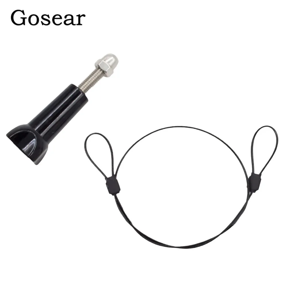 Gosear Stainless Steel 30cm Safety Mount Lanyard Tether with Thumbscrew for GoPro Hero Black 5 4 3 2 1 Action Camera Accessory
Gosear Stainless Steel 30cm Safety Mount Lanyard Tether with Thumbscrew for GoPro Hero Black 5 4 3 2 1 Action Camera Accessory
