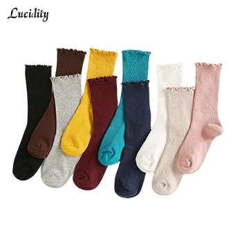 3pairs/lot=6pieces Solid Color Lace Ruffles Women's Socks Lovely Frilly Edge Princess Lady Socks High Quality Socks Cotton Woman
3pairs/lot=6pieces Solid Color Lace Ruffles Women's Socks Lovely Frilly Edge Princess Lady Socks High Quality Socks Cotton Woman