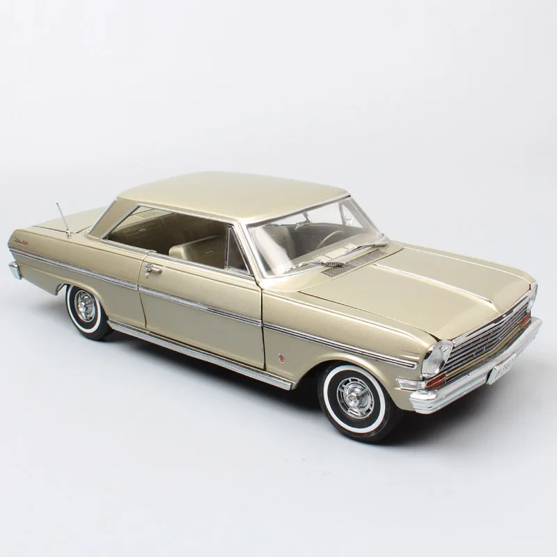 Children's 1 18 Sunstar classic big car 1963 Chevy II Chevrolet Nova coupe Diecast Vehicle model scale metal cars toy miniatures
Children's 1 18 Sunstar classic big car 1963 Chevy II Chevrolet Nova coupe Diecast Vehicle model scale metal cars toy miniatures