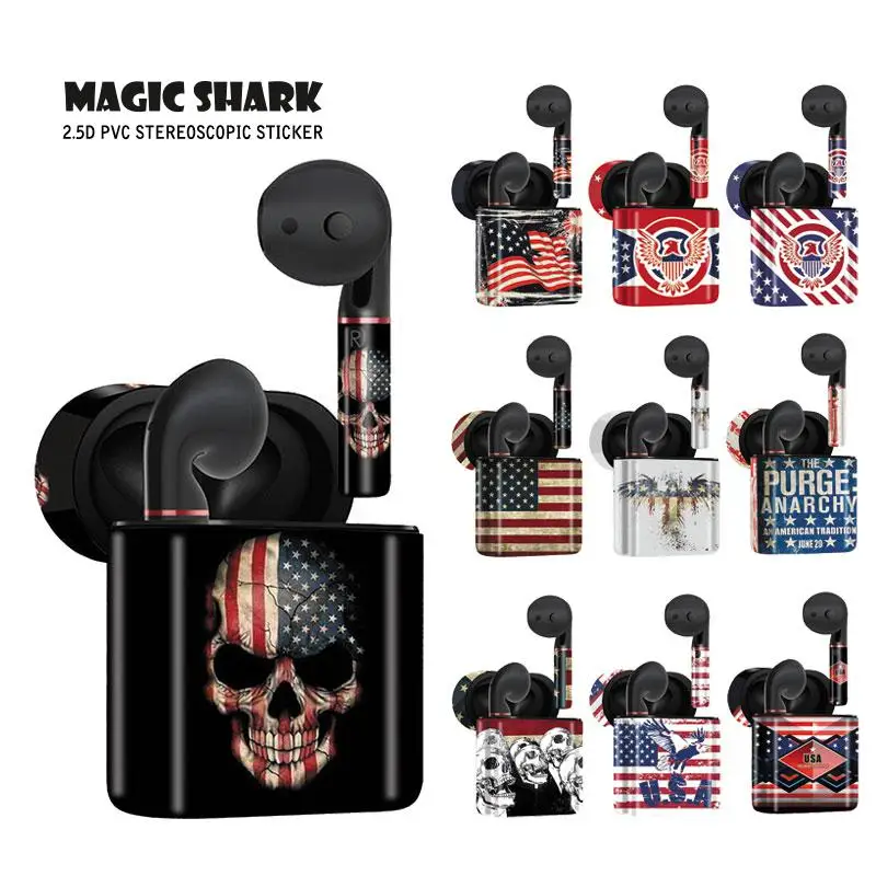 Magic Shark 100% New USA Flag Skull Eagle Sticker Case Cover Wrap Skin for Huawei Freebuds 2/2 Pro Shockproof 216-235
Magic Shark 100% New USA Flag Skull Eagle Sticker Case Cover Wrap Skin for Huawei Freebuds 2/2 Pro Shockproof 216-235