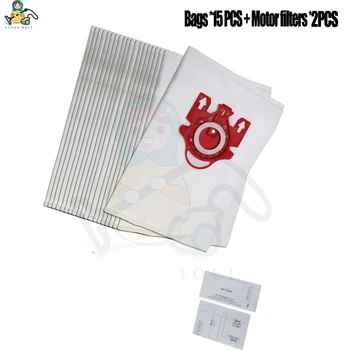 CLEAN DOLL 2x Motor filter & 15x dust bags for vacuum cleaner Miele 3D FJM 9917730 C1 C2 S300 S700 S4000 S6000
CLEAN DOLL 2x Motor filter & 15x dust bags for vacuum cleaner Miele 3D FJM 9917730 C1 C2 S300 S700 S4000 S6000