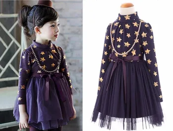 Winter Children Dress Kids Girls Stars Lace Dress Tutu Dress 2-7 Year Kids Clothing
Winter Children Dress Kids Girls Stars Lace Dress Tutu Dress 2-7 Year Kids Clothing