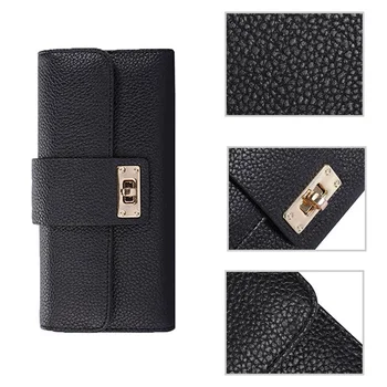 Leather Woman Wallets Long Design Purse Women`s 2018 Fashion More Color Clutch Long Male Purse Two Fold
Leather Woman Wallets Long Design Purse Women`s 2018 Fashion More Color Clutch Long Male Purse Two Fold