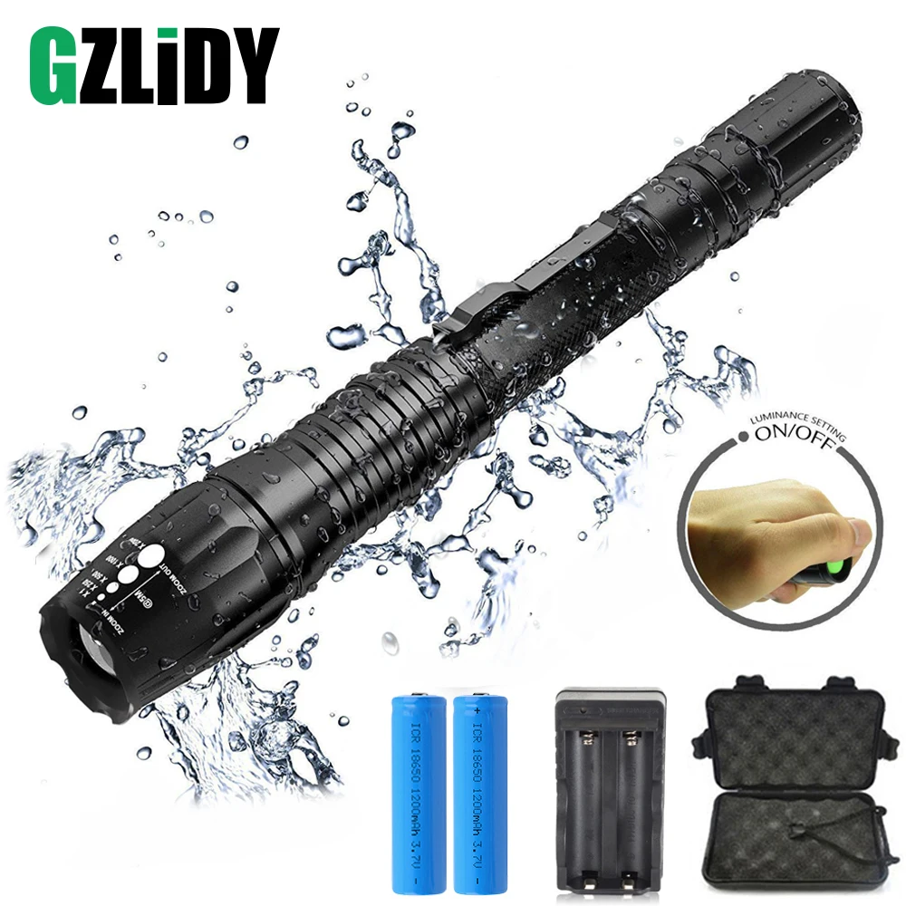Ultra Bright LED Flashlight Zoomable Torch 5 lighting modes Outdoor lighting Used for camping adventures, hunting night rides
Ultra Bright LED Flashlight Zoomable Torch 5 lighting modes Outdoor lighting Used for camping adventures, hunting night rides