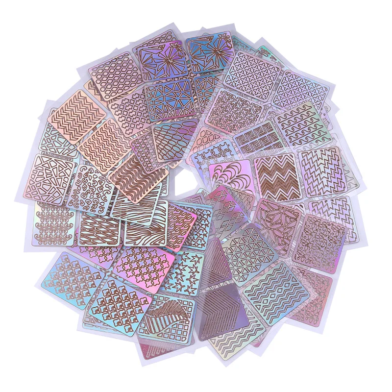 12/24Sheets Laser Nail Art Hollow Stickers Nail Vinyls 3D Image Transfer Guide Stencil Set Irregular Pattern Mixed Decals
12/24Sheets Laser Nail Art Hollow Stickers Nail Vinyls 3D Image Transfer Guide Stencil Set Irregular Pattern Mixed Decals