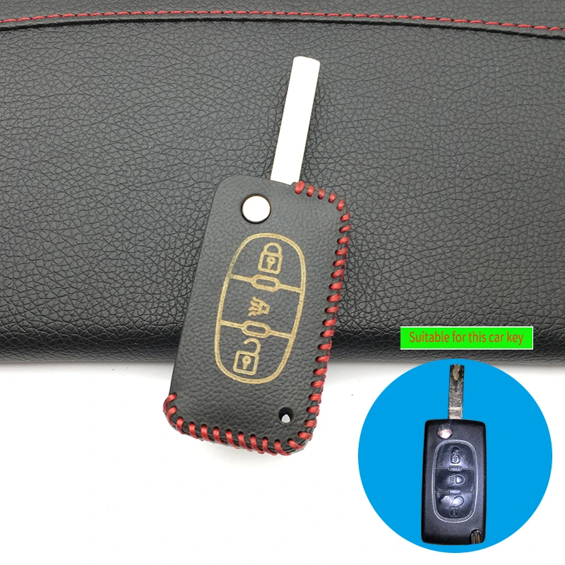 New 100% Leather Car Key Cover Case Shell Protect for Citroen C3 C4 Xsara Picasso berlingo C5 C8 for Peugeot Folding 3 Button
New 100% Leather Car Key Cover Case Shell Protect for Citroen C3 C4 Xsara Picasso berlingo C5 C8 for Peugeot Folding 3 Button