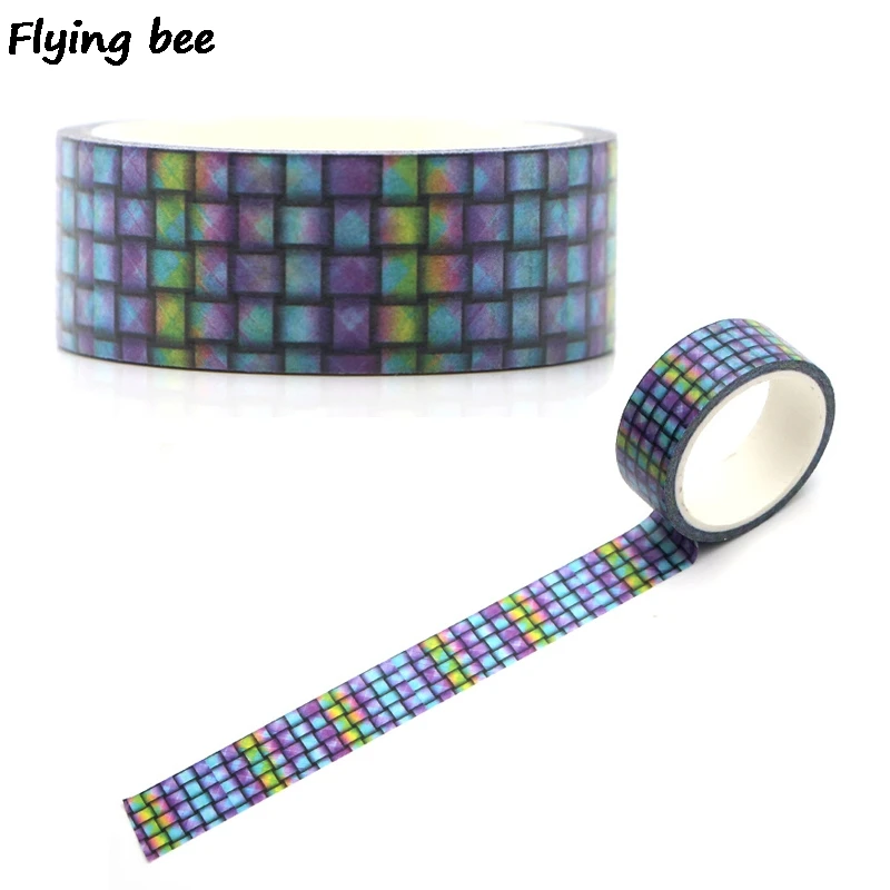 Flyingbee 15mmX5m Paper Washi Tape Purple grid cool Adhesive Tape DIY Scrapbooking Sticker Label Masking Tape X0328
Flyingbee 15mmX5m Paper Washi Tape Purple grid cool Adhesive Tape DIY Scrapbooking Sticker Label Masking Tape X0328