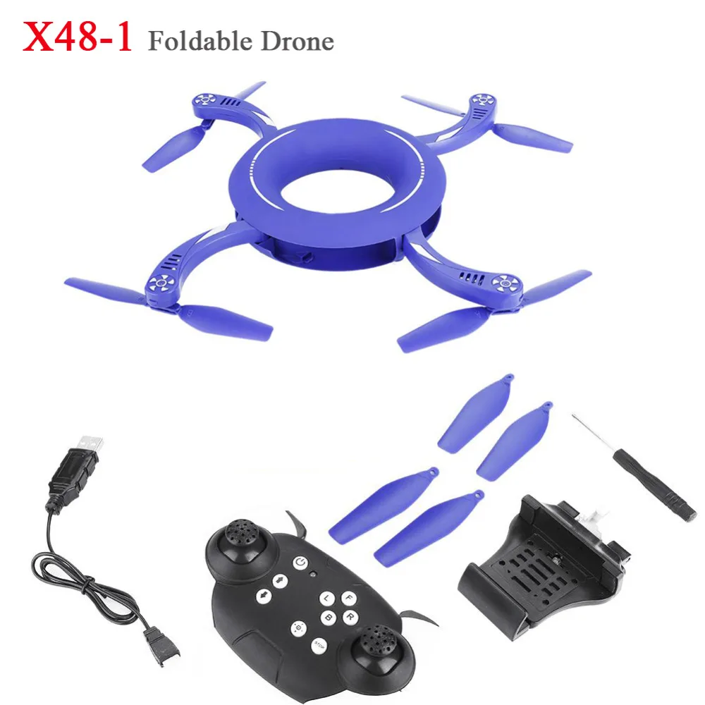 

Foldable Mini RC Drone With WIFI FPV 0.3MP/ 2MP Camera Headless Mode Altitude Hold 360 Degree Rolling RC Quadcopter Helicopter