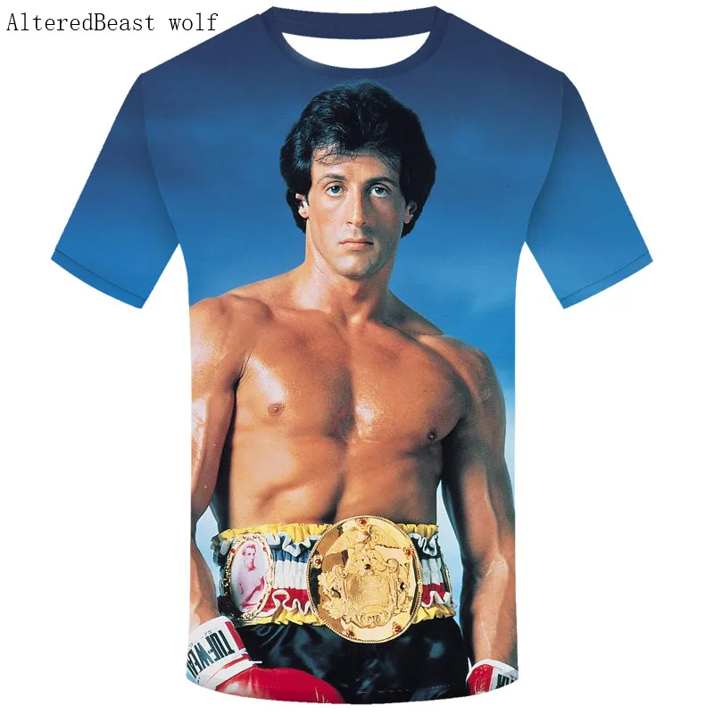 Men's Summer Fashion 3D T Shirt Men ROCKY BALBOA Printed T Shirts Famous Movie ROCKY BALBOA POSTER t-shirts Top Tee Shirt homme
Men's Summer Fashion 3D T Shirt Men ROCKY BALBOA Printed T Shirts Famous Movie ROCKY BALBOA POSTER t-shirts Top Tee Shirt homme