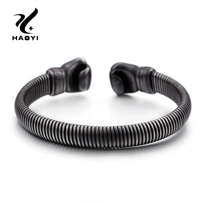69*10mm Inner Cool Fist Spring Bangle For Men Stainless Steel Dark Grey Boxing Bangles
69*10mm Inner Cool Fist Spring Bangle For Men Stainless Steel Dark Grey Boxing Bangles