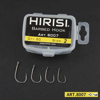 Barbed Fishing Hooks 100Pcs Teflon Coating Carp Fishing Hook with Eye High Carbon Steel 8007
Barbed Fishing Hooks 100Pcs Teflon Coating Carp Fishing Hook with Eye High Carbon Steel 8007