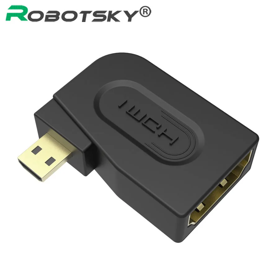 Micro HDMI To HDMI Cable Extender Adapter HDMI Adapter For Laptop PS3 DV HDTV 90 Degrees Angled Male To Female Converter Adapter
Micro HDMI To HDMI Cable Extender Adapter HDMI Adapter For Laptop PS3 DV HDTV 90 Degrees Angled Male To Female Converter Adapter
