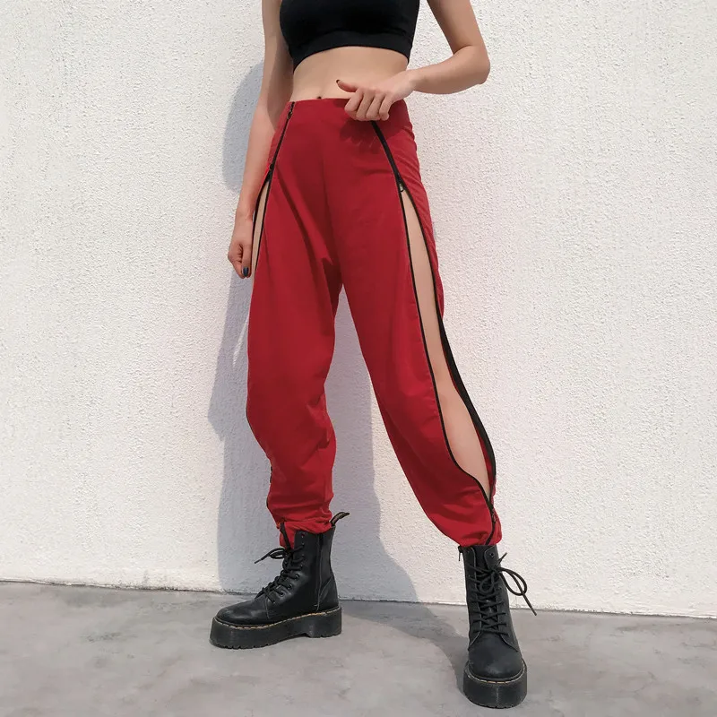 Sweetown Side Zipper Open Chic Hippie Pants Women Streetwear Pantalones Hip Hop Mujer Festival Dance High Waist Trousers Pants
Sweetown Side Zipper Open Chic Hippie Pants Women Streetwear Pantalones Hip Hop Mujer Festival Dance High Waist Trousers Pants