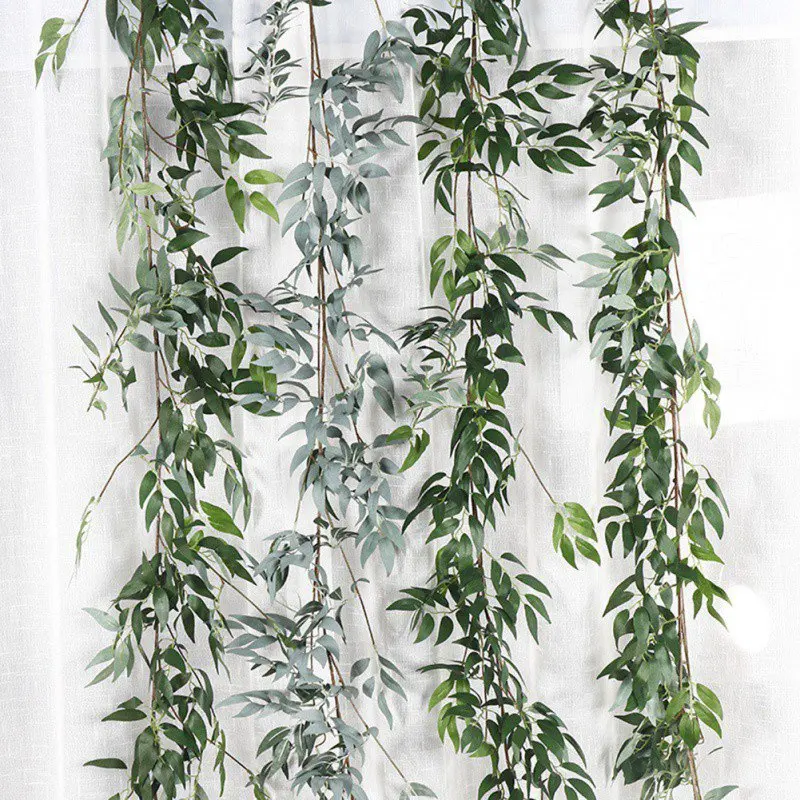 Plastic Artificial Flower Rattan string Artificial Ivy green Leaf Garland Plants Vine Fake Foliage Flowers Home Decor
Plastic Artificial Flower Rattan string Artificial Ivy green Leaf Garland Plants Vine Fake Foliage Flowers Home Decor