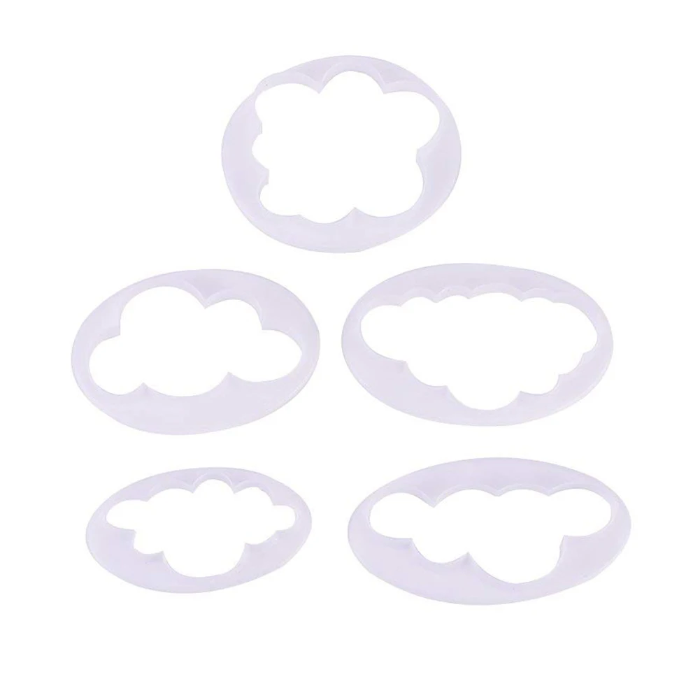 5Pcs Cloud Fondant Model Cake Decoration Printing Mold Cutter Mold For Kitchen Tool Baking Cake Cloud Bakeware Gumpaste Modellin 
5Pcs Cloud Fondant Model Cake Decoration Printing Mold Cutter Mold For Kitchen Tool Baking Cake Cloud Bakeware Gumpaste Modellin