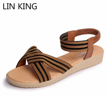 LIN KING Fashion Mixcolor Woman Sandals Big Size 2020 Summer Wedges Shoes Slip On Outdoor Beach Shoes Ladies Gladiator Sandals
LIN KING Fashion Mixcolor Woman Sandals Big Size 2020 Summer Wedges Shoes Slip On Outdoor Beach Shoes Ladies Gladiator Sandals