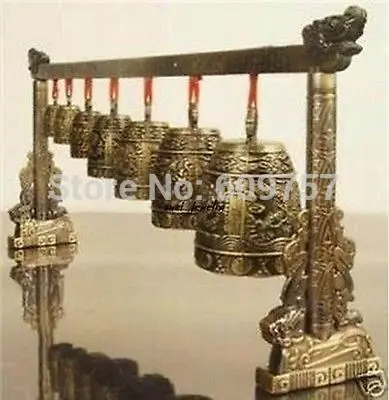rare luck Meditation Gong with 7 Ornate Bell with Dragon Design Chinese Musical Instrument gift art bronze Genuine copper
rare luck Meditation Gong with 7 Ornate Bell with Dragon Design Chinese Musical Instrument gift art bronze Genuine copper