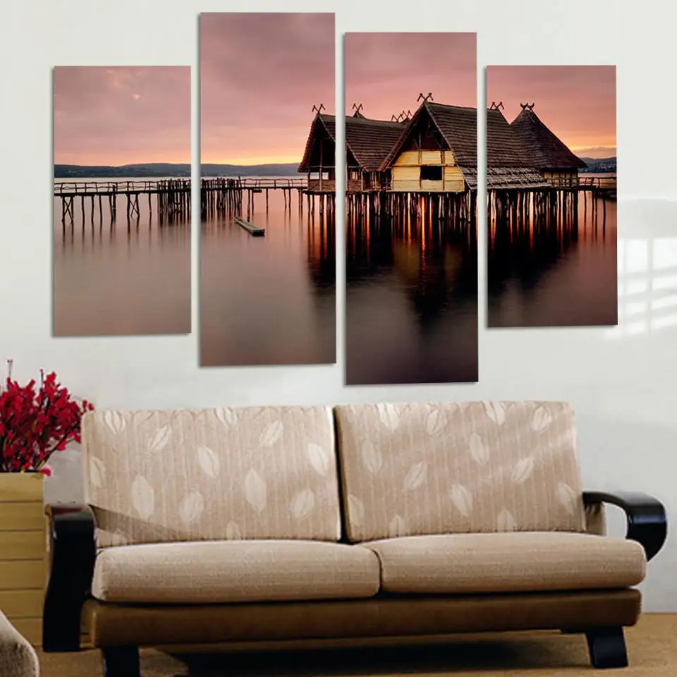 Unframed 4 Panel Beautiful Sunset Sea View Large HD Picture Modern Home Wall Decor Canvas Print Landscape Oil Painting
Unframed 4 Panel Beautiful Sunset Sea View Large HD Picture Modern Home Wall Decor Canvas Print Landscape Oil Painting