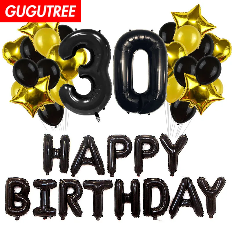GUGUTREE PARTY one set rose gold black latex foil ballon Banners Paper flowers tassels Streamers happy birthday party PD-90
GUGUTREE PARTY one set rose gold black latex foil ballon Banners Paper flowers tassels Streamers happy birthday party PD-90