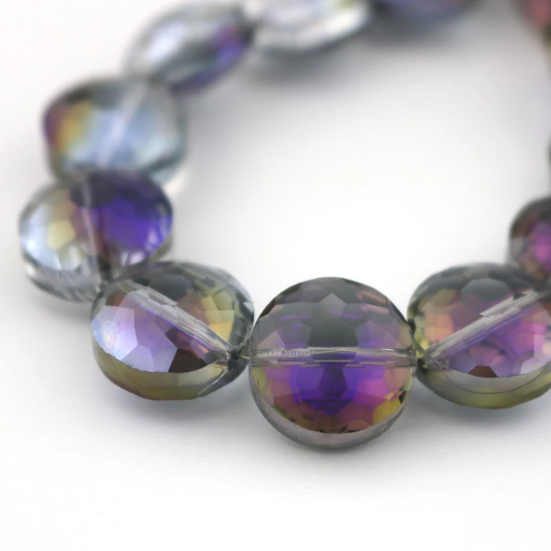 Hot Sale 10pcs Purple Plated Faceted Crystal Glass Flat Round Findings Loose Charm Beads 8*14mm For Brooch Hair Accessories DIY
Hot Sale 10pcs Purple Plated Faceted Crystal Glass Flat Round Findings Loose Charm Beads 8*14mm For Brooch Hair Accessories DIY