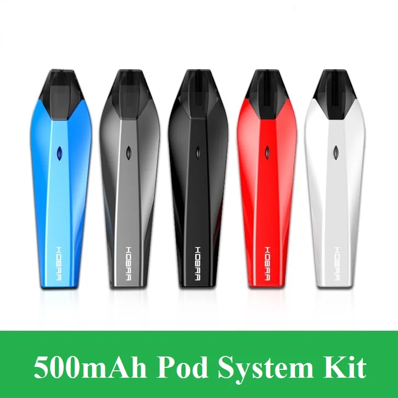 Kobra Pod System Vape Kit 500mAh Battery With 1.8mL Refillable Cartridge Vs Minifit Electronic Cigarette Vaporizer
Kobra Pod System Vape Kit 500mAh Battery With 1.8mL Refillable Cartridge Vs Minifit Electronic Cigarette Vaporizer