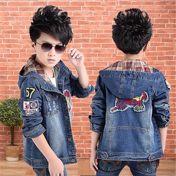 Boys Denim Jacket Hooded Casual Jeans Wear Cowboy Clothes Roupas Infantis Baby Jackets Windbreaker Casaco Ropa Nino Kids Jacket
Boys Denim Jacket Hooded Casual Jeans Wear Cowboy Clothes Roupas Infantis Baby Jackets Windbreaker Casaco Ropa Nino Kids Jacket
