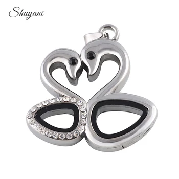 10PCS Alloy 4Colors Swan Shape Floating Locket Charms Rhinestone Magnetic Glass Living Memory Locket Pendant Necklace
10PCS Alloy 4Colors Swan Shape Floating Locket Charms Rhinestone Magnetic Glass Living Memory Locket Pendant Necklace