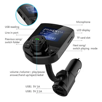 Car MP3 Player FM Transmitter Dual USB Cell Phone Auto Charger Support TF Wireless Bluetooth car Electronic Accessories
Car MP3 Player FM Transmitter Dual USB Cell Phone Auto Charger Support TF Wireless Bluetooth car Electronic Accessories
