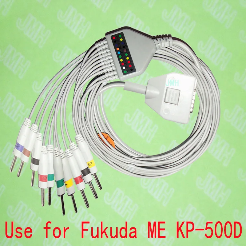 Совместим с 15-контактным устройством Fukuda ME KP-500D EKG, цельный 10-контактный кабель ECG и проводные провода DIN 3,0, IEC или AHA.
Совместим с 15-контактным устройством Fukuda ME KP-500D EKG, цельный 10-контактный кабель ECG и проводные провода DIN 3,0, IEC или AHA.