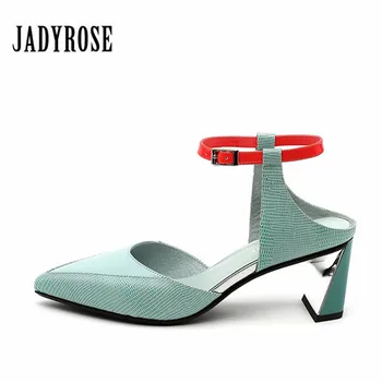 Jady Rose Fashion Women Strange High Heel Shoes Blue Leather Casual Wedding Dress Shoes Women Pointed Toe Chunky Buckle Pumps
Jady Rose Fashion Women Strange High Heel Shoes Blue Leather Casual Wedding Dress Shoes Women Pointed Toe Chunky Buckle Pumps