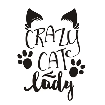 Crazy Cat Lady Decals Art Car Rear windshield Text Decor Cute Bumper Pattern Waterproof Vinyl Car Decal L413
Crazy Cat Lady Decals Art Car Rear windshield Text Decor Cute Bumper Pattern Waterproof Vinyl Car Decal L413