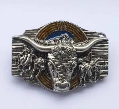 3D Bull Head Gun Dawing Color Belt Buckle SW-BY856 suitable for 4cm wideth belt with continous stock
3D Bull Head Gun Dawing Color Belt Buckle SW-BY856 suitable for 4cm wideth belt with continous stock