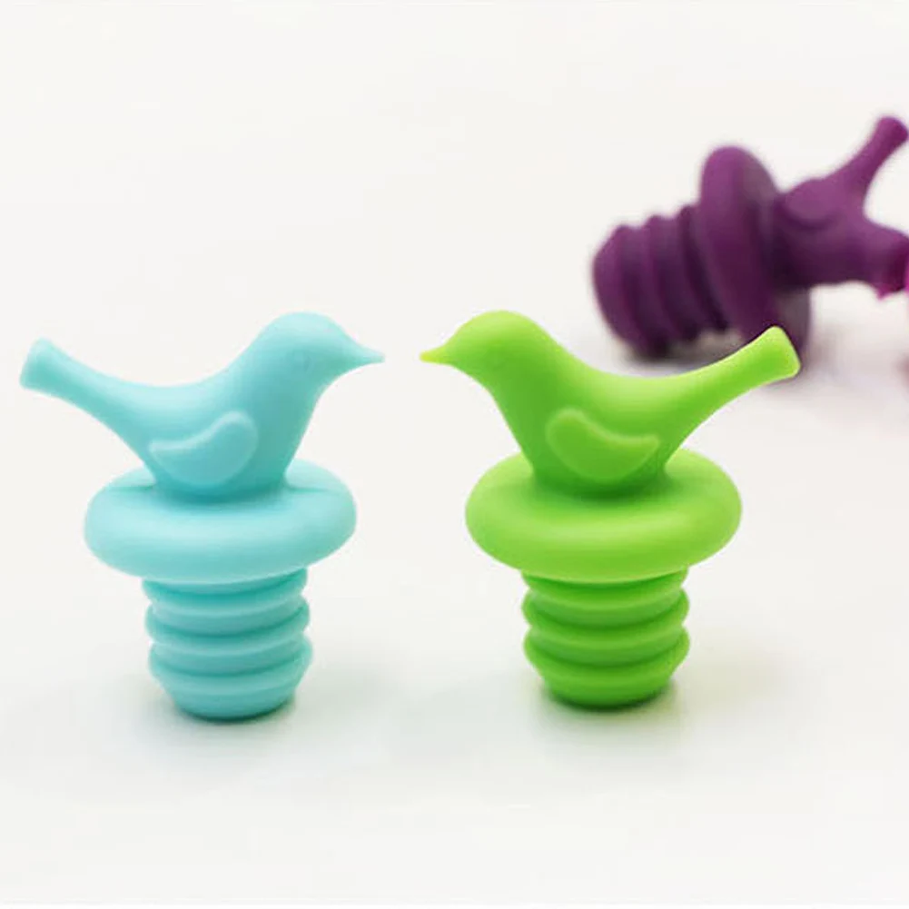 1Pc Creative Bird Design Silicone Wine Stopper Bottle Caps Wedding Gift Wine Pourer Stoppers
1Pc Creative Bird Design Silicone Wine Stopper Bottle Caps Wedding Gift Wine Pourer Stoppers