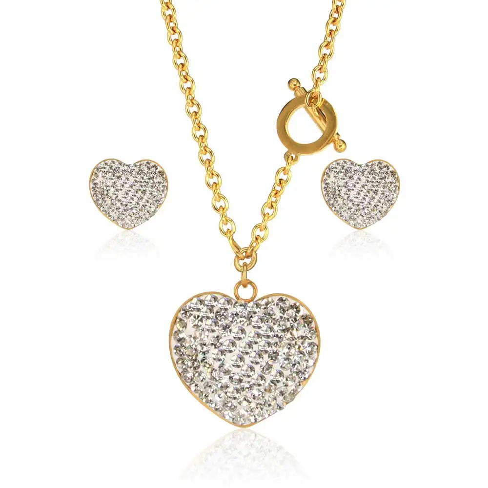 OUFEI Heart Jewelry Sets Wedding Jewellery Stainless Steel Jewelry Women Necklace And Earing Set Gifts For Women Fashion 2018
OUFEI Heart Jewelry Sets Wedding Jewellery Stainless Steel Jewelry Women Necklace And Earing Set Gifts For Women Fashion 2018