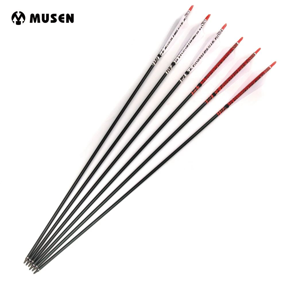 6/12/24pcs 30" Aluminum Arrows Spine 500 with White Red Feathers and Replaceable Arrow Heads for Archery Shooting Hunting
6/12/24pcs 30" Aluminum Arrows Spine 500 with White Red Feathers and Replaceable Arrow Heads for Archery Shooting Hunting