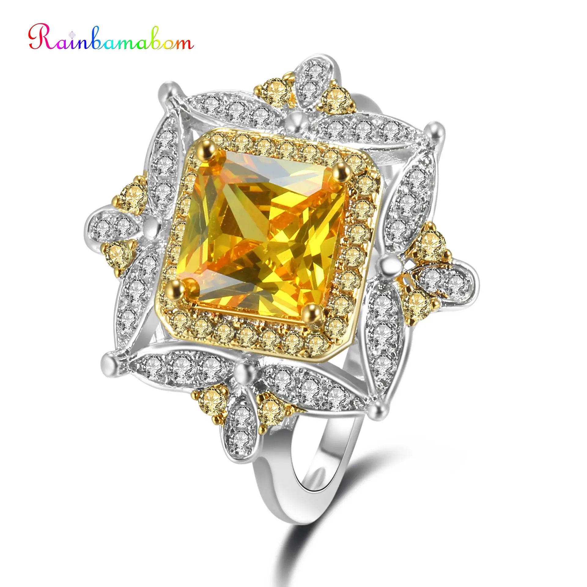 Rainbamabom Real 925 Sterling Silver Citrine Gemstone White Gold Ring Diamonds Band Women Party Anniversary Jewelry Wholesale
Rainbamabom Real 925 Sterling Silver Citrine Gemstone White Gold Ring Diamonds Band Women Party Anniversary Jewelry Wholesale