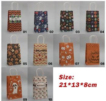 21X13X8cm Halloween gift paper bag modern cake bag/ Cake, candy, snacks packing paper bags 100pcs/lot
21X13X8cm Halloween gift paper bag modern cake bag/ Cake, candy, snacks packing paper bags 100pcs/lot