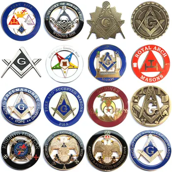 20pcs Masonic Car Emblem Mason Freemason decorations Badges Bronze Motorcycle metal car Emblems stickers
20pcs Masonic Car Emblem Mason Freemason decorations Badges Bronze Motorcycle metal car Emblems stickers
