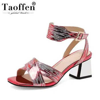 TAOFFEN Women High Quality Fashion Classic Sandals Party Sexy Hot Sale High Heel Summer Shoes Women Mixed Color Size 34-39
TAOFFEN Women High Quality Fashion Classic Sandals Party Sexy Hot Sale High Heel Summer Shoes Women Mixed Color Size 34-39
