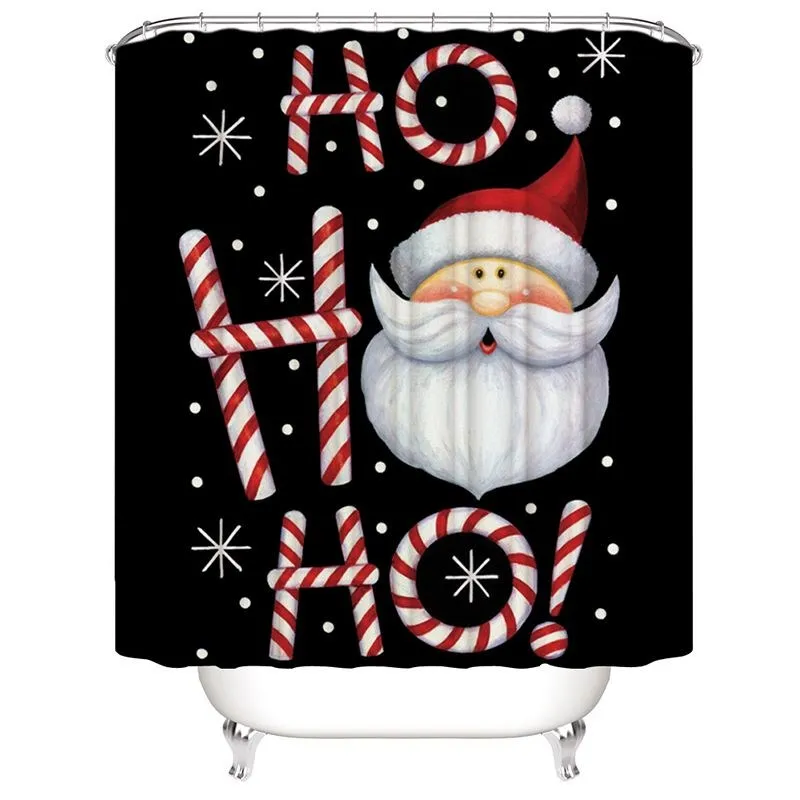 New Year Bathroom Decoration Christmas Curtains Santa Claus Printed Shower Curtain Waterproof Cortina Home Textile 1PC
New Year Bathroom Decoration Christmas Curtains Santa Claus Printed Shower Curtain Waterproof Cortina Home Textile 1PC