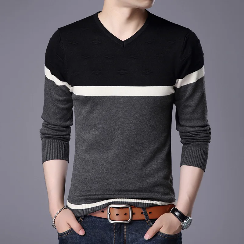 Spring Autumn Casual Wool Sweater Brand Men Thick Warm V-neck Long Sleeve Mens Knitted Pullover Cashmere Men Sweaters Pull Homme
Spring Autumn Casual Wool Sweater Brand Men Thick Warm V-neck Long Sleeve Mens Knitted Pullover Cashmere Men Sweaters Pull Homme